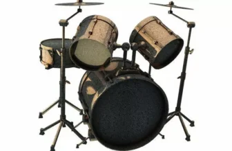 melhor bateria infantil em um fundo branco